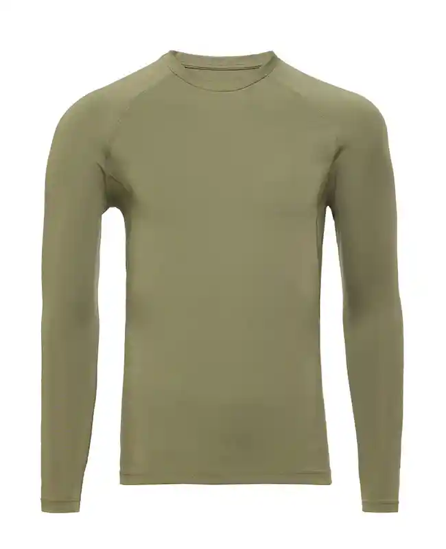 camiseta de compresión de manga larga para hombre